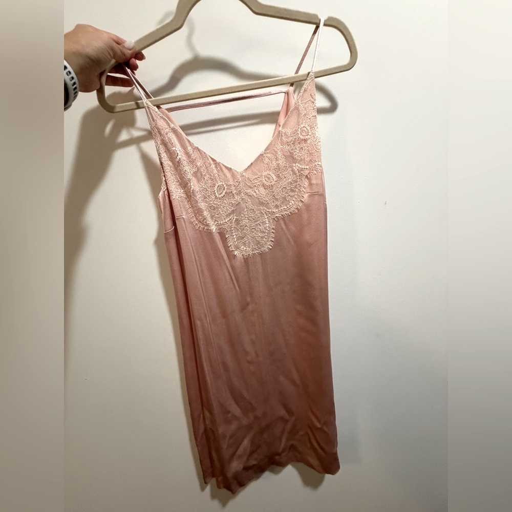 New 1. State Satin Lace Midi dress